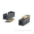 Encabezado de caja de 2.54 mm Ángulo recto Dual fila